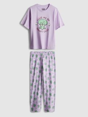 Women Lavender Squidward Pajama Set